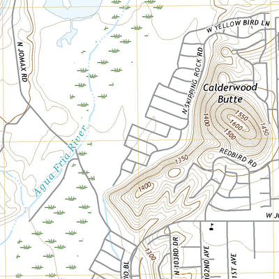 United States Geological Survey Calderwood Butte, AZ (2021, 24000-Scale) digital map
