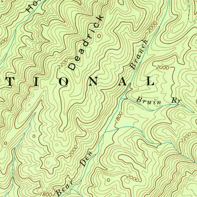 United States Geological Survey Calderwood, TN-NC (1964, 24000-Scale) digital map