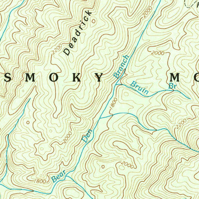 United States Geological Survey Calderwood, TN-NC (2003, 24000-Scale) digital map