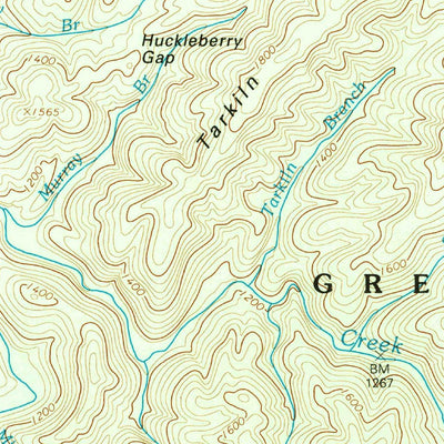 United States Geological Survey Calderwood, TN-NC (2003, 24000-Scale) digital map