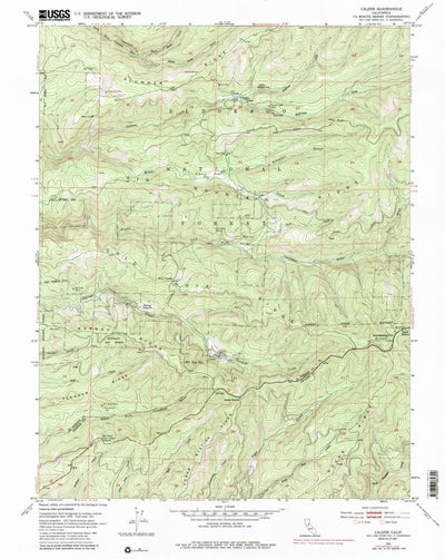 United States Geological Survey Caldor, CA (1951, 24000-Scale) digital map