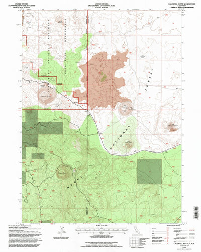 United States Geological Survey Caldwell Butte, CA (1993, 24000-Scale) digital map