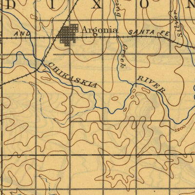 United States Geological Survey Caldwell, KS (1897, 125000-Scale) digital map