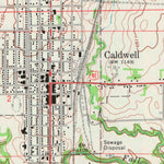 United States Geological Survey Caldwell, KS (1971, 24000-Scale) digital map
