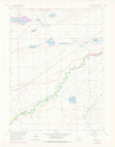 United States Geological Survey Caldwell Lake, WY (1963, 24000-Scale) digital map