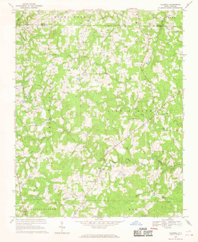 United States Geological Survey Caldwell, NC (1968, 24000-Scale) digital map