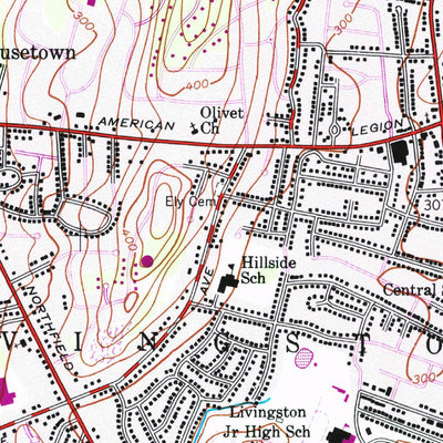 United States Geological Survey Caldwell, NJ (1954, 24000-Scale) digital map