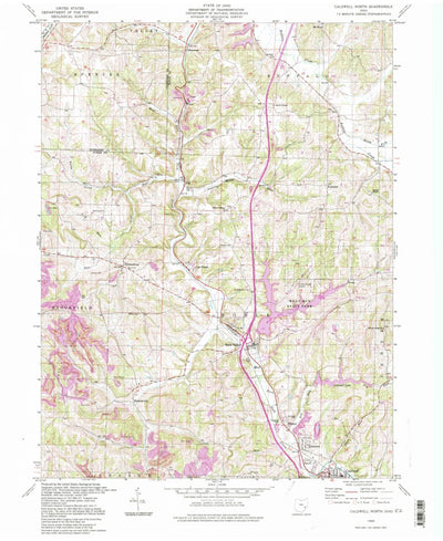 United States Geological Survey Caldwell North, OH (1994, 24000-Scale) digital map