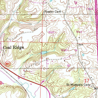 United States Geological Survey Caldwell North, OH (1994, 24000-Scale) digital map