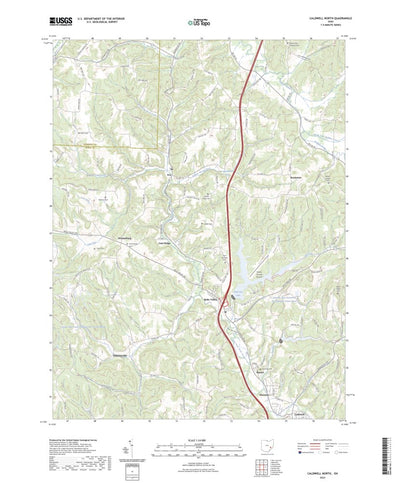 United States Geological Survey Caldwell North, OH (2023, 24000-Scale) digital map