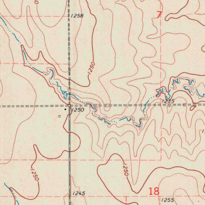 United States Geological Survey Caldwell NW, KS (1971, 24000-Scale) digital map