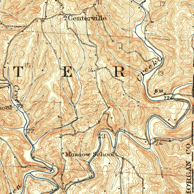 United States Geological Survey Caldwell, OH (1909, 62500-Scale) digital map
