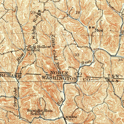 United States Geological Survey Caldwell, OH (1909, 62500-Scale) digital map