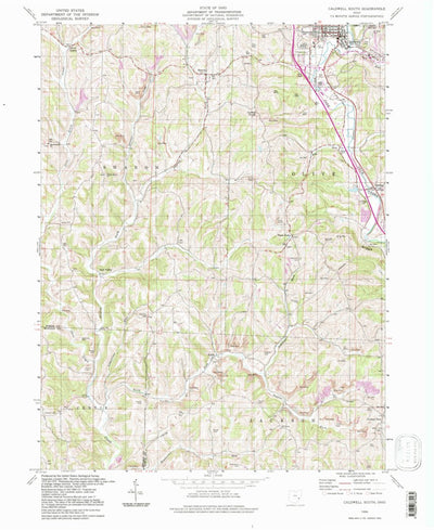 United States Geological Survey Caldwell South, OH (1994, 24000-Scale) digital map