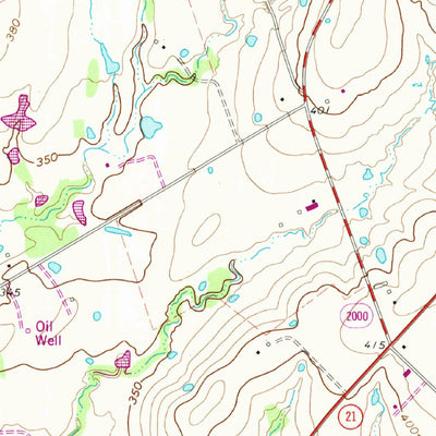 United States Geological Survey Caldwell, TX (1961, 24000-Scale) digital map