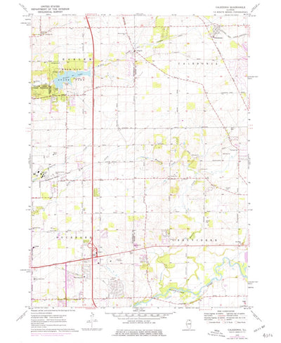 United States Geological Survey Caledonia, IL (1970, 24000-Scale) digital map