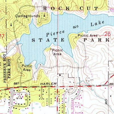 United States Geological Survey Caledonia, IL (1970, 24000-Scale) digital map