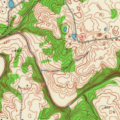 United States Geological Survey Caledonia, KY (1950, 24000-Scale) digital map