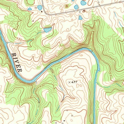 United States Geological Survey Caledonia, KY (1974, 24000-Scale) digital map