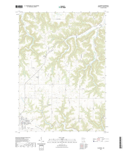 United States Geological Survey Caledonia, MN (2022, 24000-Scale) digital map