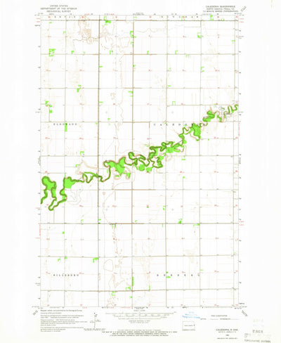 United States Geological Survey Caledonia, ND (1964, 24000-Scale) digital map