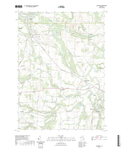 United States Geological Survey Caledonia, NY (2023, 24000-Scale) digital map