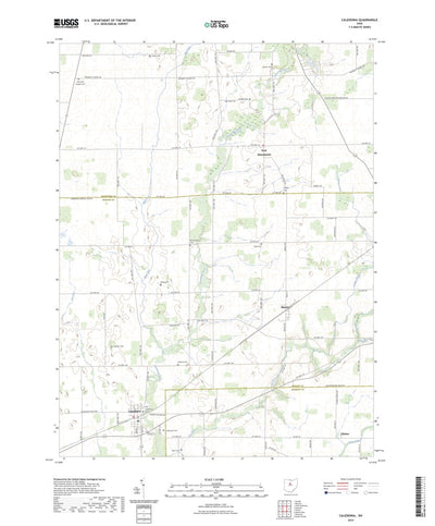 United States Geological Survey Caledonia, OH (2023, 24000-Scale) digital map