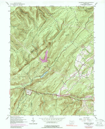 United States Geological Survey Caledonia Park, PA (1944, 24000-Scale) digital map