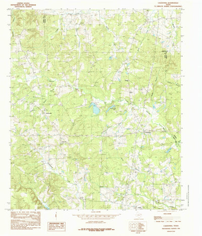 United States Geological Survey Caledonia, TX (1984, 24000-Scale) digital map