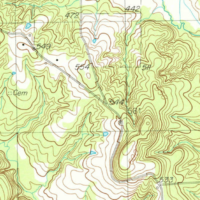 United States Geological Survey Caledonia, TX (1984, 24000-Scale) digital map