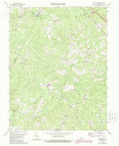 United States Geological Survey Caledonia, VA (1970, 24000-Scale) digital map