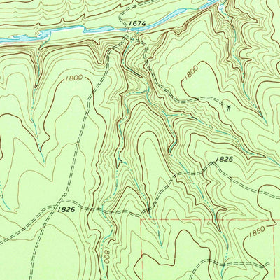 United States Geological Survey Calf Creek, TX (1970, 24000-Scale) digital map
