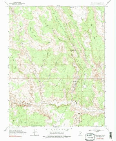 United States Geological Survey Calf Creek, UT (1964, 24000-Scale) digital map