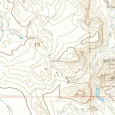 United States Geological Survey Calf Creek, WY (1971, 24000-Scale) digital map