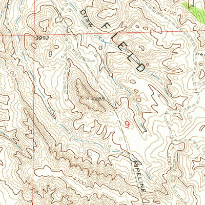 United States Geological Survey Calf Creek, WY (1971, 24000-Scale) digital map