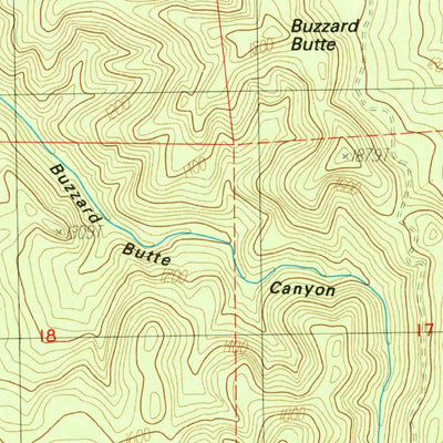 United States Geological Survey Calf Ranch Mountain, OR (1985, 24000-Scale) digital map