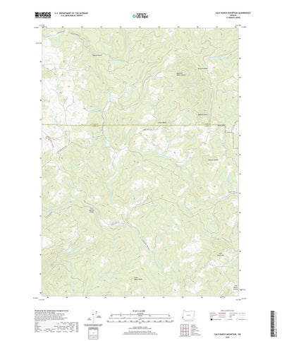 United States Geological Survey Calf Ranch Mountain, OR (2020, 24000-Scale) digital map