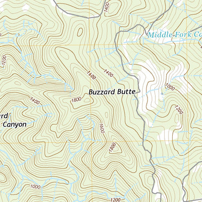 United States Geological Survey Calf Ranch Mountain, OR (2020, 24000-Scale) digital map