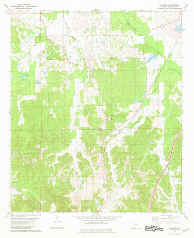 United States Geological Survey Calhoun, AL (1981, 24000-Scale) digital map