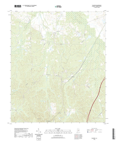 United States Geological Survey Calhoun, AL (2020, 24000-Scale) digital map