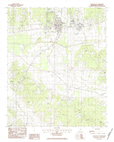 United States Geological Survey Calhoun City, MS (1983, 24000-Scale) digital map