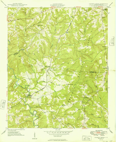 United States Geological Survey Calhoun Creek, SC (1949, 24000-Scale) digital map