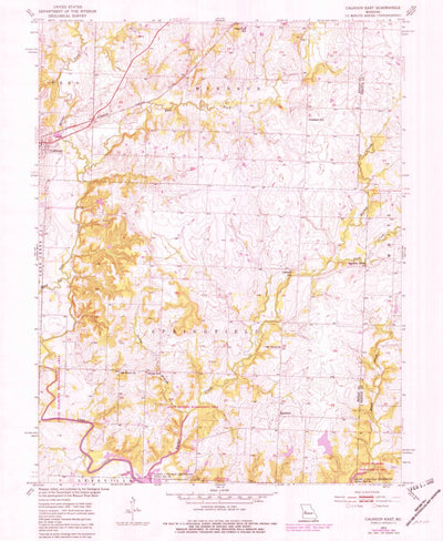 United States Geological Survey Calhoun East, MO (1953, 24000-Scale) digital map