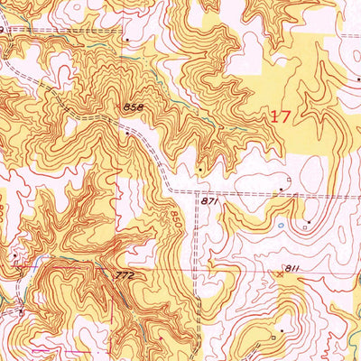 United States Geological Survey Calhoun East, MO (1953, 24000-Scale) digital map