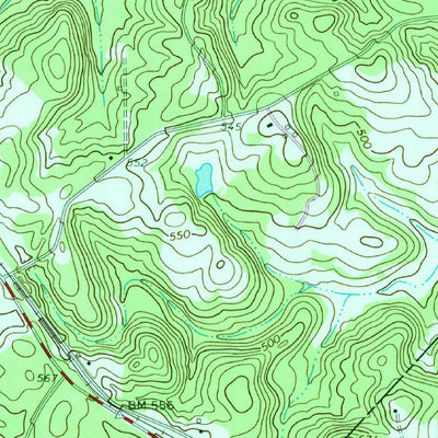 United States Geological Survey Calhoun Falls, SC-GA (1964, 24000-Scale) digital map