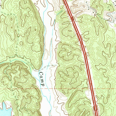 United States Geological Survey Calhoun North, GA (1972, 24000-Scale) digital map