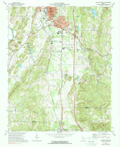 United States Geological Survey Calhoun South, GA (1972, 24000-Scale) digital map