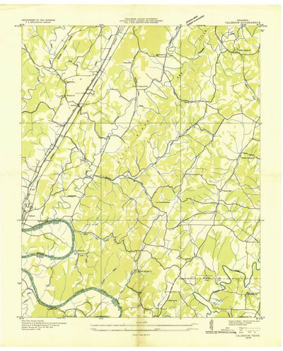 United States Geological Survey Calhoun, TN (1935, 24000-Scale) digital map
