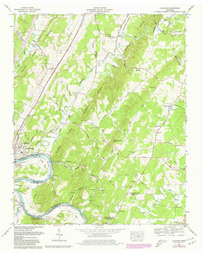 United States Geological Survey Calhoun, TN (1964, 24000-Scale) digital map