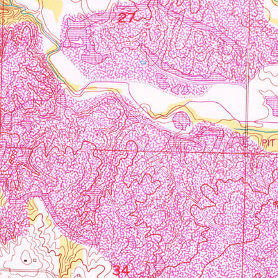 United States Geological Survey Calhoun West, MO (1953, 24000-Scale) digital map